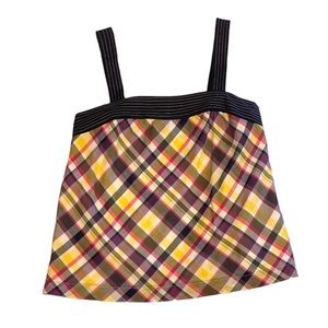 👚 Like New women’s plaid tank Isaac Mizrahi XS